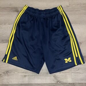 Adidas Michigan Wolverines Athletic‎ Basketball Shorts Men's Large Blue
